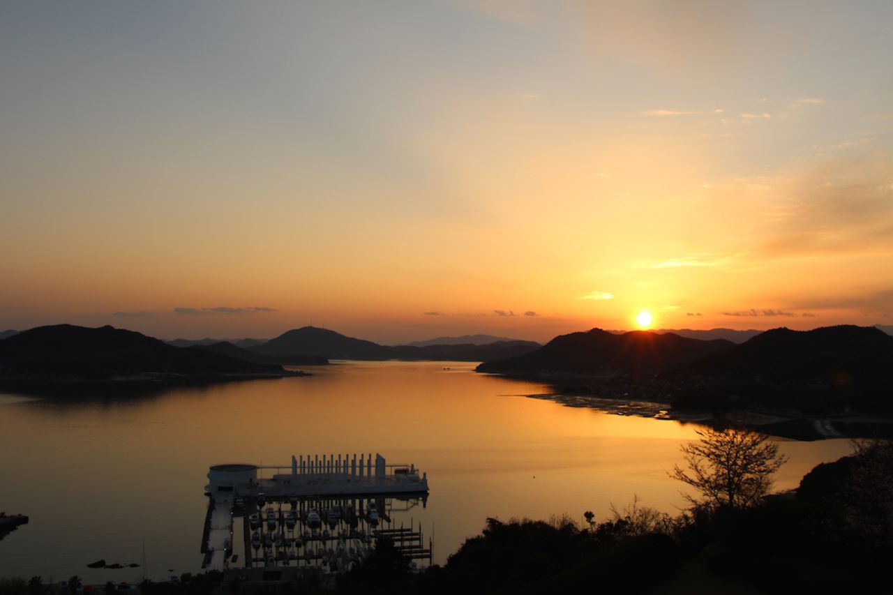 Rooms come with a view at the Bella Vista Hotel in Onomichi, where most cyclists begin and end their Shimanami Kaido journey. 