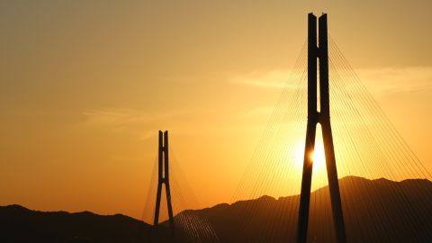 Tatara is one of the world's longest cable-stayed bridges.