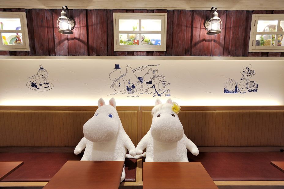 Moomintroll (L) and his girlfriend the Snork Maiden hope for a double date.