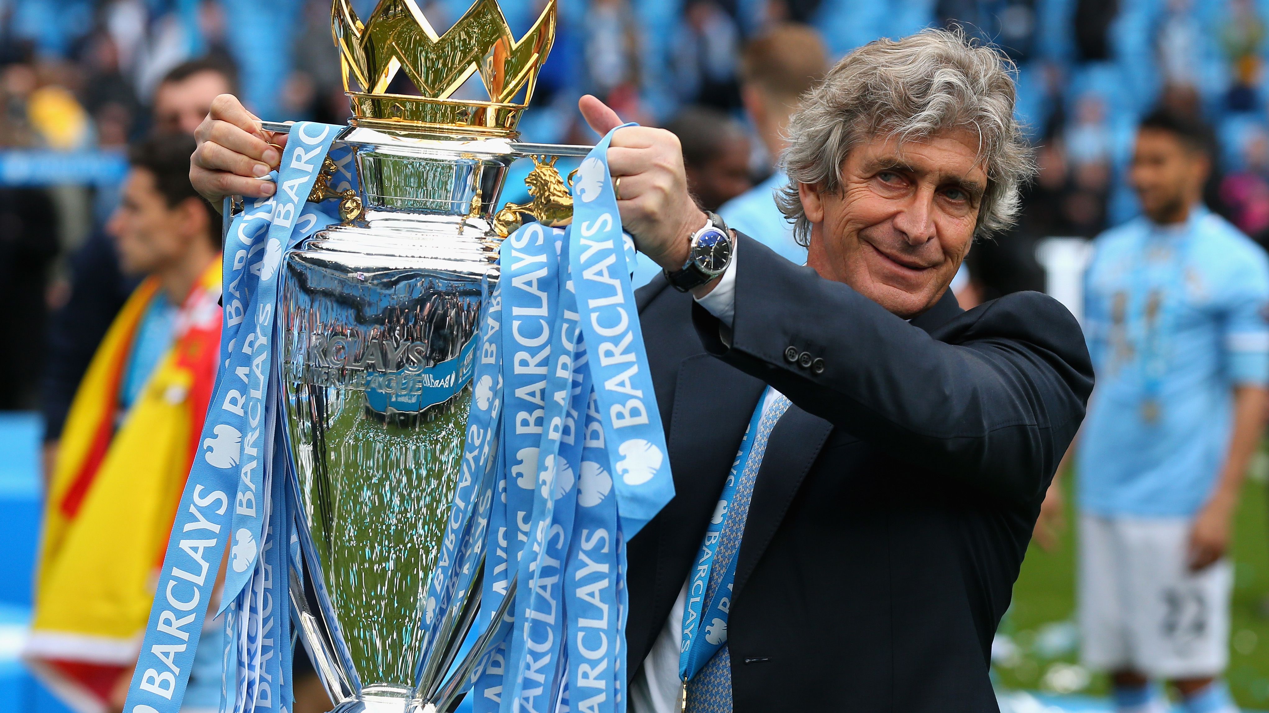 Manuel Pellegrini led Manchester City to the Premier League title in his first season in charge.