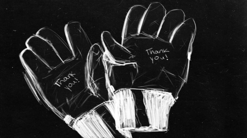 9/11 Thank You! gloves