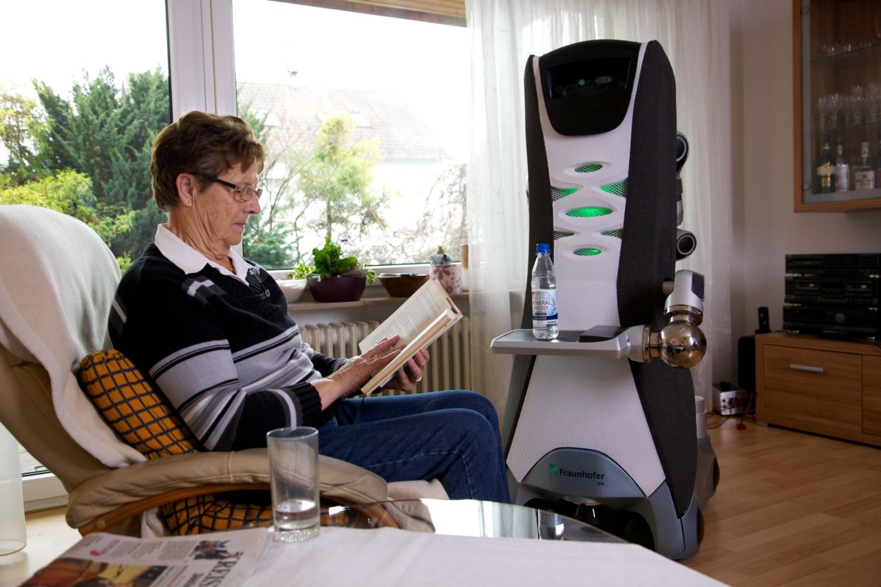 The Accompany Care O bot is a "robotic companion" intended to help elderly people live independent lives. 