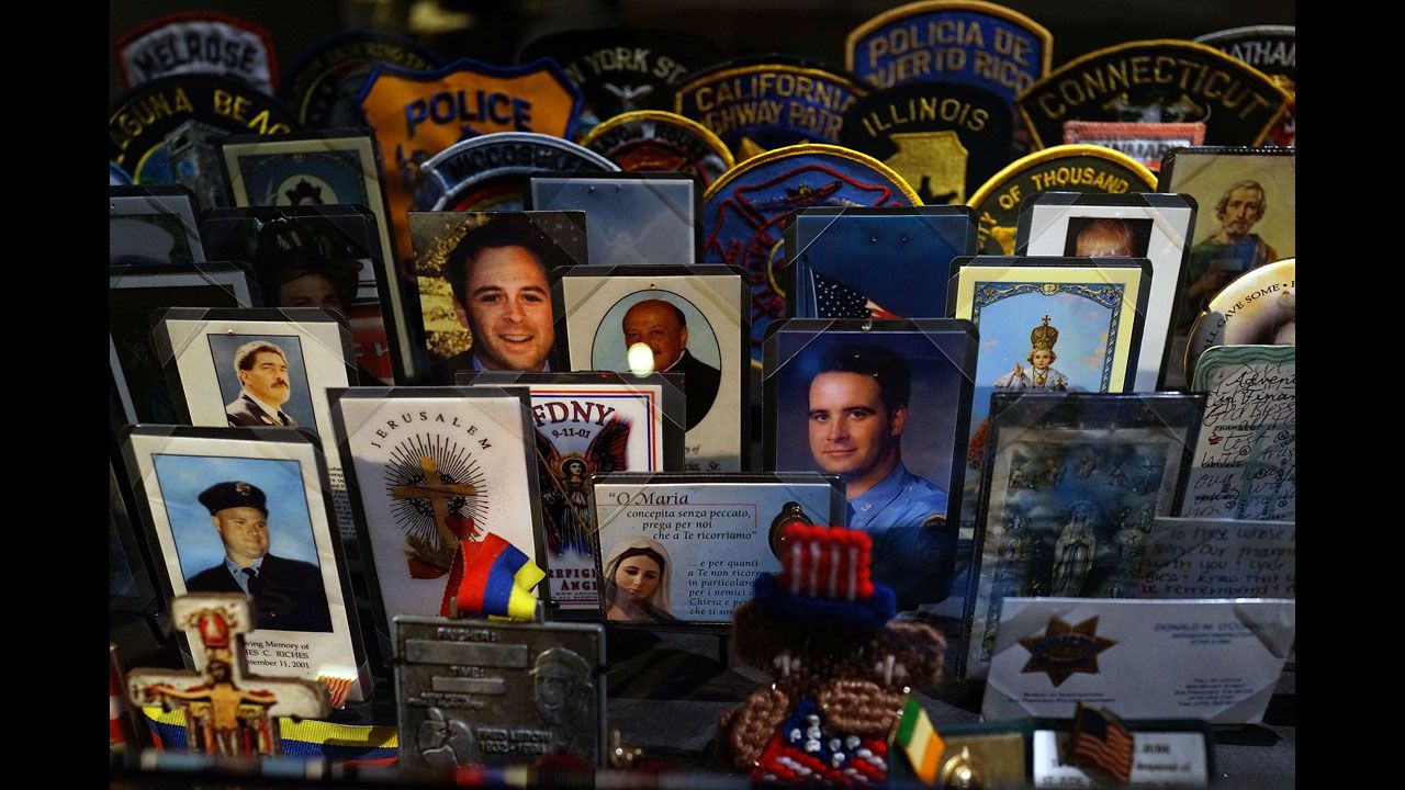 Cards, patches and mementos of those killed at ground zero -- single objects convey the tragedy of that day, the deadliest terrorist attack on American soil.