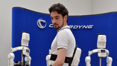 The power-assisted exoskeleton is one of a number of devices targeting the growing consumer segment of elderly people.