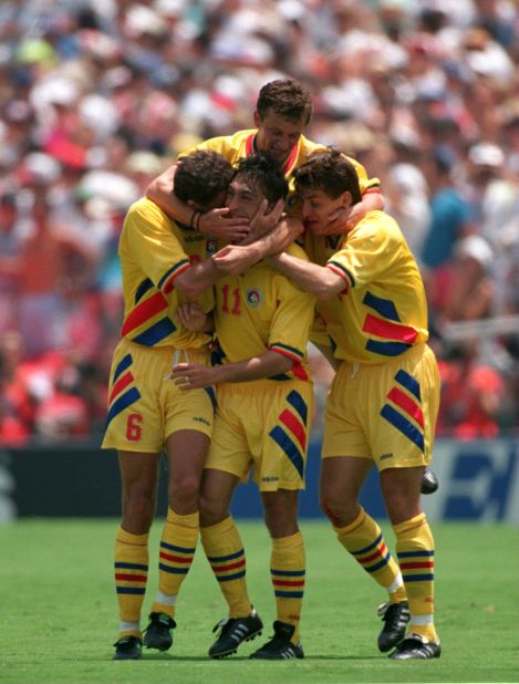 In 1994, Romania proved one of the surprise teams of the tournament as it reached the quarterfinals in the U.S. Its 3-2 victory over former champion Argentina proved one of the highlights. Led by its supremely talented captain, Gheorge Hagi, Romania topped its group before dumping Argentina out of the competition. Only a penalty shootout defeat by Sweden scuppered a bid for a place in the last four.