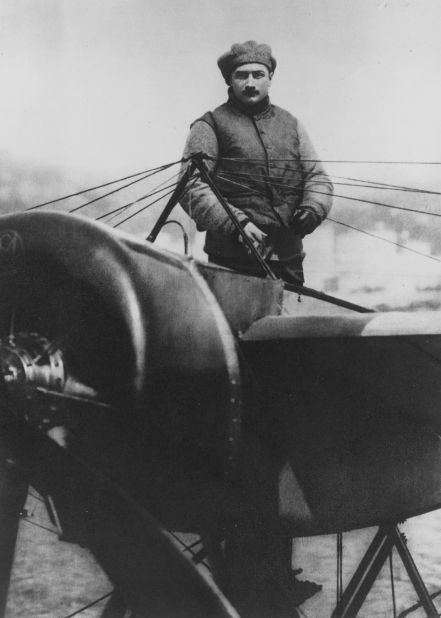 Garros was a pioneering fighter pilot during World War One. "At the beginning of the war, he worked on a new system to open fire through the propeller and shot down three German planes," says Michael Guittard, from the French Tennis Federation. Sadly, Garros was shot down just five weeks before Armistice Day in November 1918.   