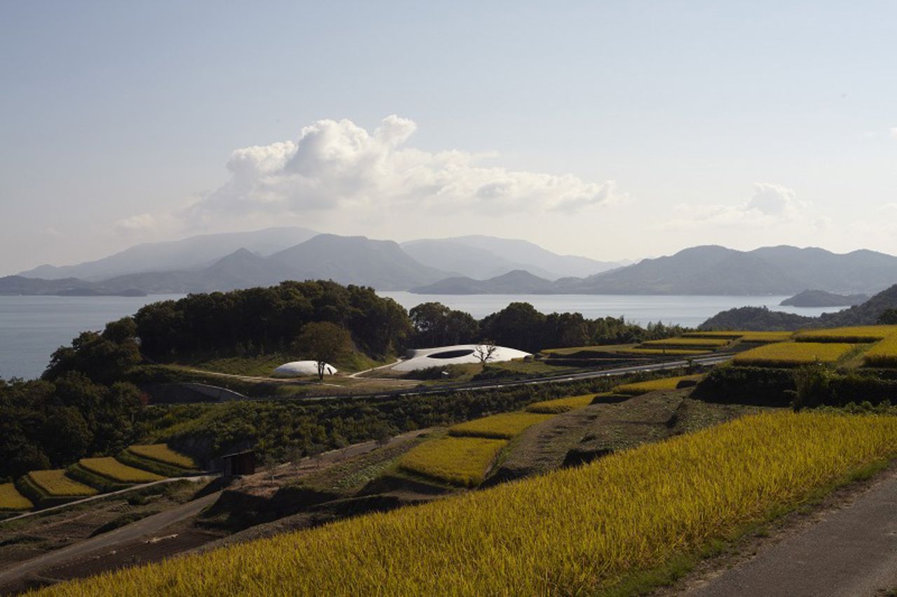 Architect Ryue Nishizawa designed the underground Teshima Art Museum in the shape of a drop of water. 