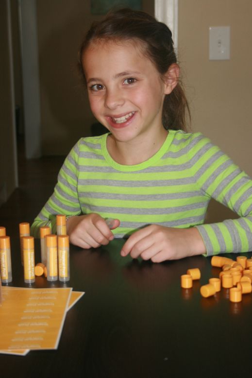 The littlest Sweet Bee Sister, 9-year-old Sophie, helps out whenever she can, Lily says. Sophie often handles labels and packaging.