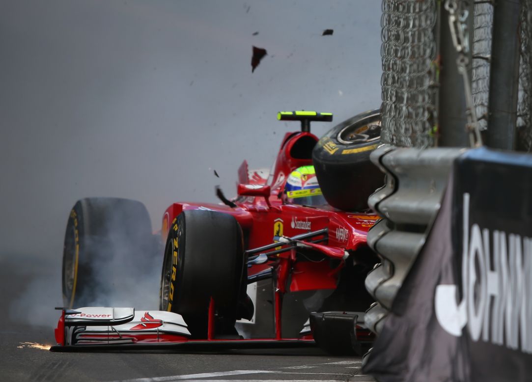 There is no room for error on the streets of Monte Carlo, as Felipe Massa found out in 2013 when he crashed his Ferrari at St. Devote.