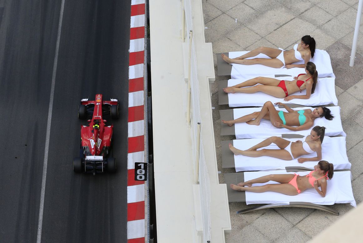 Glamorous guests can be a distraction at the Monaco Grand Prix...