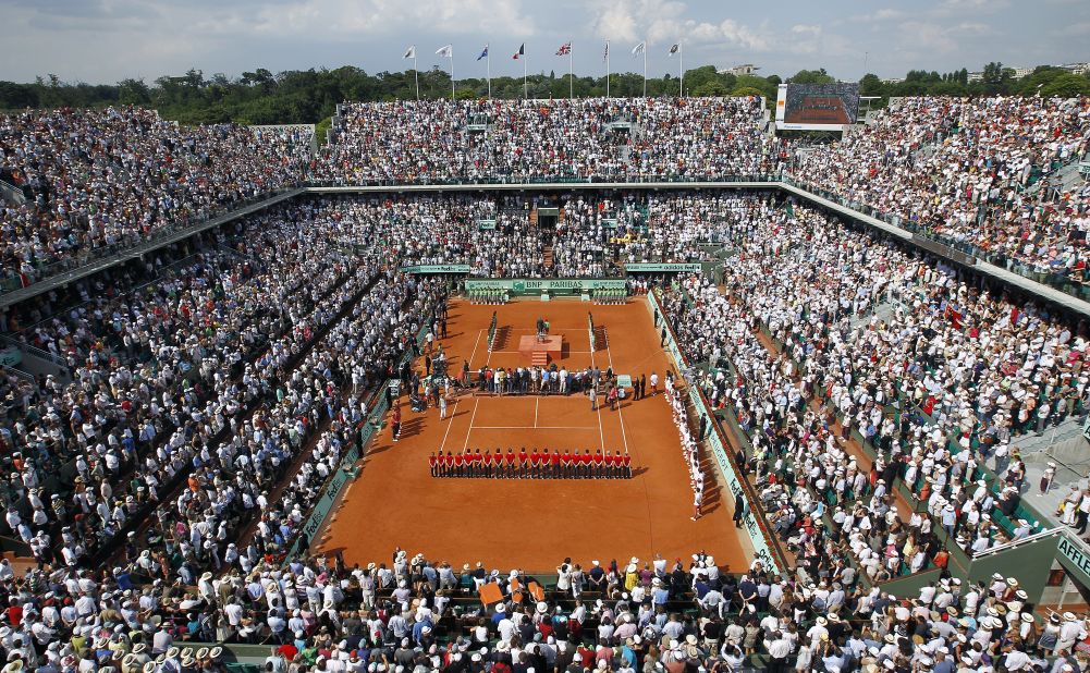 The main Court Philippe Chatrier at Stade Roland Garros. The French Open -- the second grand slam tournament of the tennis season -- has been dominated by Rafael Nadal in recent years. 