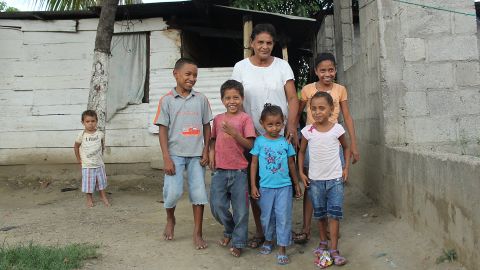 Pilar Escobar's daughter Olga disappeared on her journey north earlier this year. Now Escobar lives in a small room in El Progreso, Honduras, with her five grandchildren. She makes a living selling tortillas from her house as she searches for answers about her daughter.
