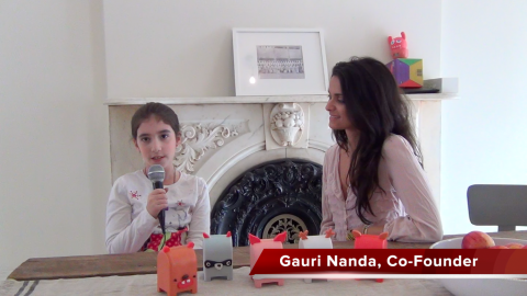 In one of her RethinkToys videos, Leila Kaufman spoke with Gauri Nanda, the founder of Toymail, which allows kids to send and receive message via toy mailboxes.