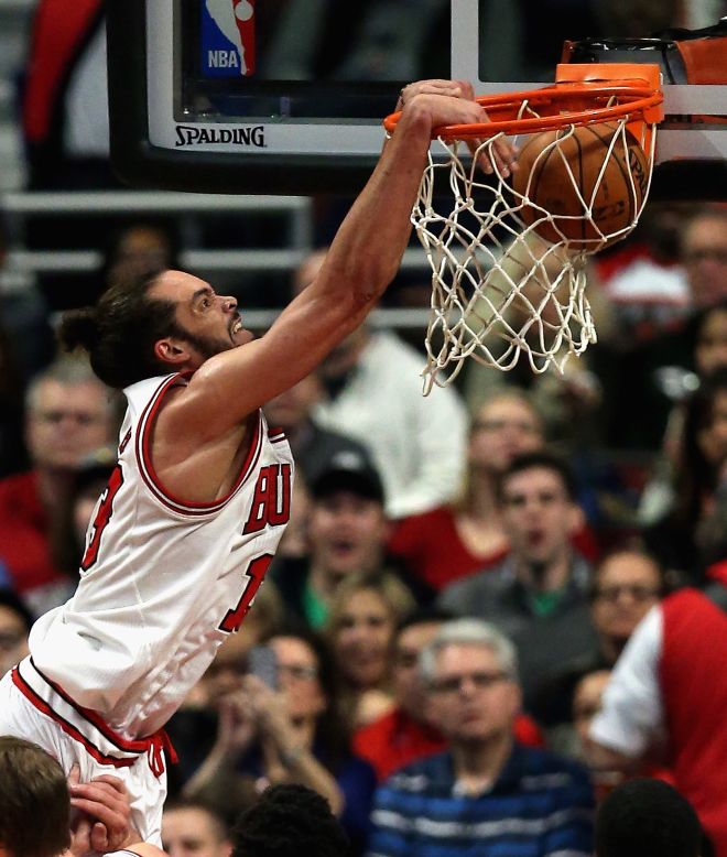 Noah's sporting prowess transferred to his son Joakim, who plays for the Chicago Bulls. The 29-year-old is a two-time NBA All Star and was voted 2014's Defensive Player of the Year. Noah said of his son: "Every time I see him getting introduced, I get emotional, I get tears in my eyes."