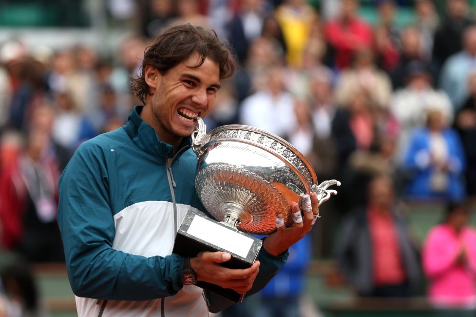 The Spaniard is gunning for a ninth French Open title in 10 years in 2014. Guittard says Nadal shows the qualities that Garros would have admired -- courage and determination: "Those two words are perfect for our champions." 