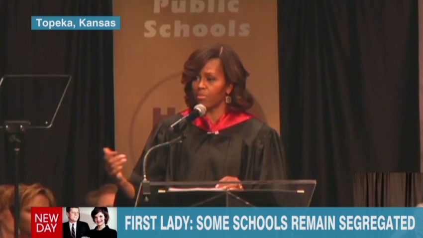 newday intv brinkley michelle obama segregation school remarks_00013508.jpg
