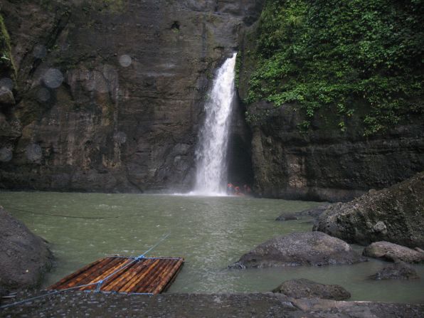 <a href="http://ireport.cnn.com/docs/DOC-1133822">Pagsanjan Falls</a> can be found in<a href="http://www.philippinetouristattractions.com/pagsanjan-falls/" target="_blank" target="_blank"> Pagsanjan Gorge National Park</a>. It's one of the most famous waterfalls in the Philippines.