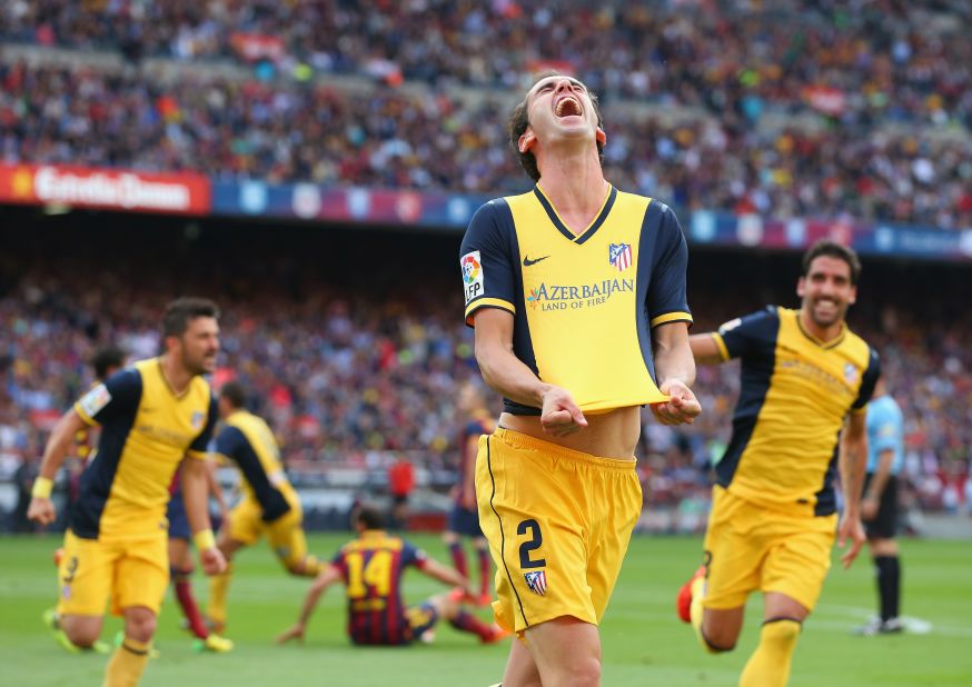 But Diego Godin scored a second-half equalizer, which was enough to seal Atletico's 10th title overall -- 12 behind Barca and 22 adrift of the record held by city rival Real Madrid. 