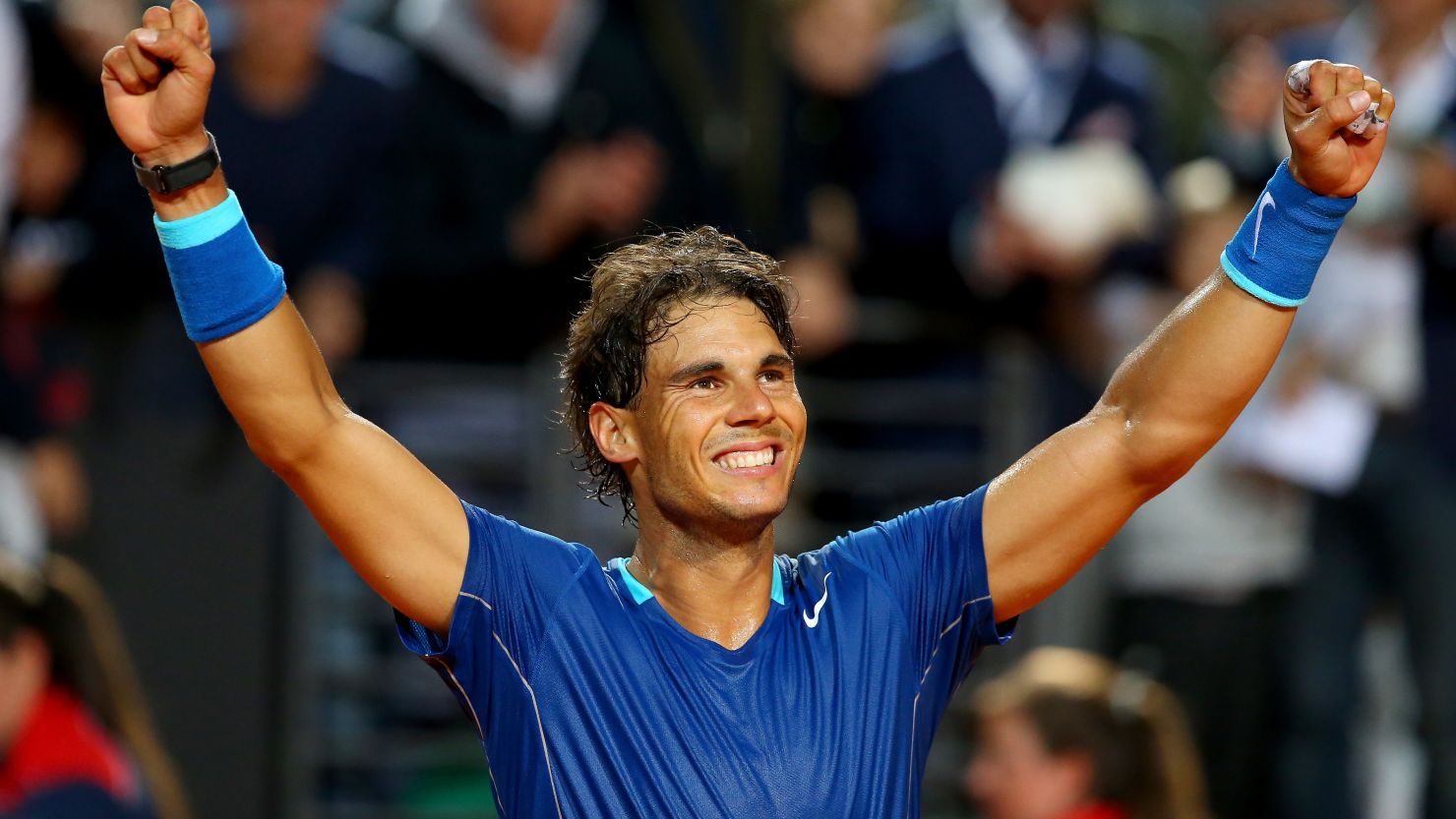 Rafael Nadal remains on course for an eighth Rome Masters title after beating Grigor Dimitrov in the semis on Saturday. 