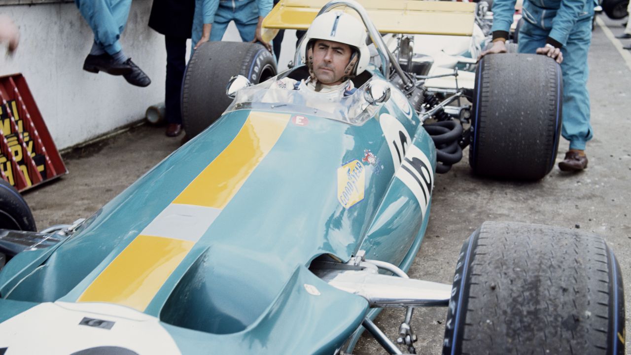 Jack Brabham in a Brabham BT33 in 1970, his final year in F1.