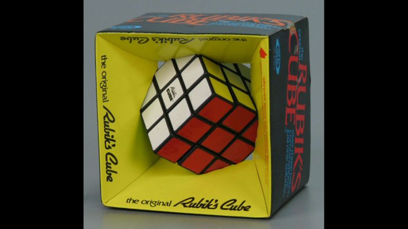 The beloved Rubik's cube was invented in 1974 by Hungarian professor Erno Rubik. It would take a few years for it to land in American toy stores and become one of the most iconic toys of the 1980s.