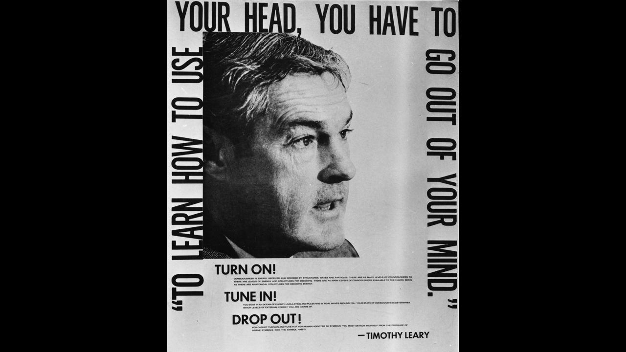 The drug LSD became popular in the 1960s, leading the U.S. Food and Drug Administration to designate it an experimental drug in 1962. Harvard psychologist Timothy Leary, pictured here, became an advocate for the drug, coining the phrase, "Turn on, tune in, drop out."