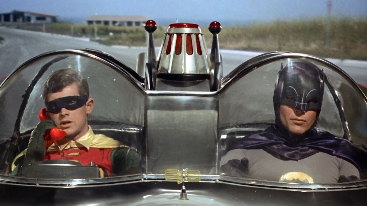 The "Batman" TV series debuted in 1966, starring Adam West as the Caped Crusader and Burt Ward as his sidekick, Robin. The show aired for only three seasons, but it was a pop culture sensation at the time and a cult classic for future generations. There was also a feature film in 1966.