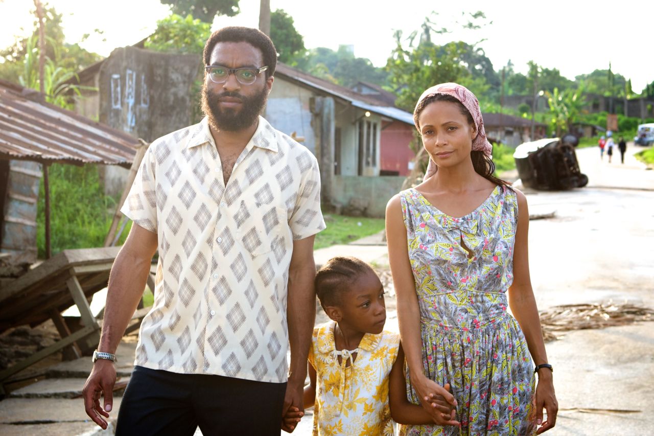 Directed by Nigerian Biyi Bandele, "Half of a Yellow Sun" is a 2013 romantic drama starring Chiwetel Ejiofor and Thandie Newton.