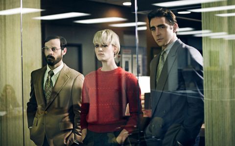 It's the 1980s, and IBM is enjoying success a year after releasing its personal computer. In AMC's "Halt and Catch Fire," a former IBM executive, Joe MacMillan (Lee Pace), right, decides to create a new competitive product with a new company and help from Gordon Clark (Scoot McNairy) and Cameron Howe (Mackenzie Davis). The show has been renewed for a second season.