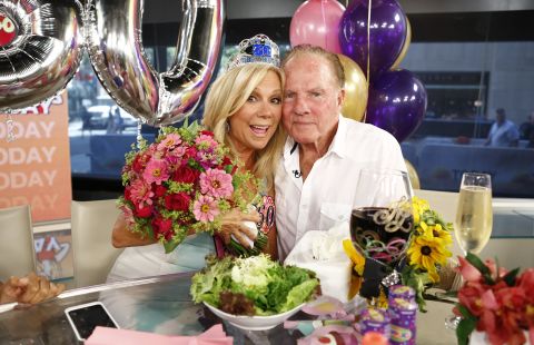 Television personality Kathie Lee Gifford and former football player Frank Gifford had been married since 1986 until he died in 2015. In 1997, the couple's private life was thrust front and center when videotape emerged of an encounter between <a href="http://www.people.com/people/archive/article/0,,20122296,00.html" target="_blank" target="_blank">Frank and a flight attendant</a>.