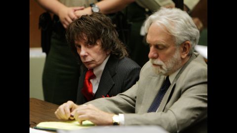 Music impresario Phil Spector, left, <a href="http://edition.cnn.com/2009/CRIME/05/29/spector.sentencing/">was sentenced to 19 years to life in 2009 for the shooting death of actress Lana Clarkson. </a>
