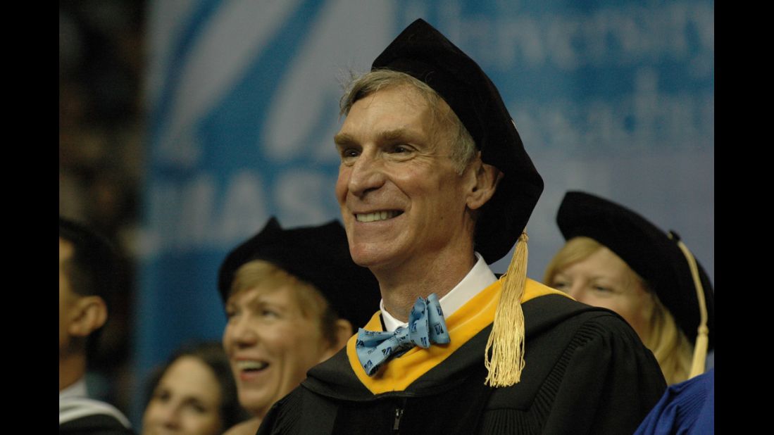 The "Science Guy" delivered a commencement address at University of Massachusetts Lowell on May 17.