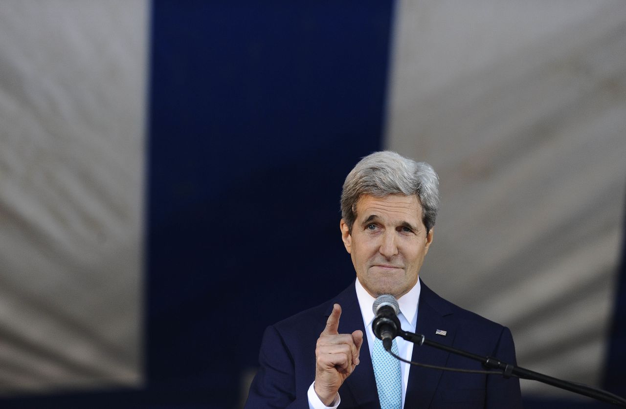 The secretary of state delivered Yale University's Class Day address on May 18. Kerry is a 1966 graduate of Yale.