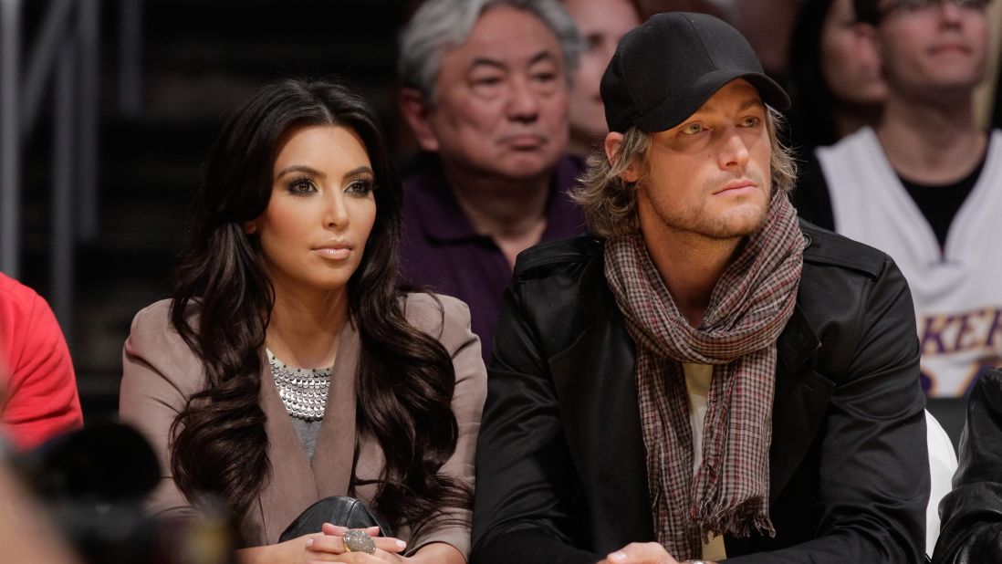 For a nanosecond in 2010 -- which is Kardashian time for a few weeks -- Kim Kardashian dated model Gabriel Aubry after he broke up with Halle Berry. <a href="http://www.people.com/people/article/0,,20463181,00.html" target="_blank" target="_blank">The rumor at the time</a> was that Berry wasn't happy with the idea of reality show cameras being anywhere near daughter Nahla, whom she welcomed with Aubry in 2008.