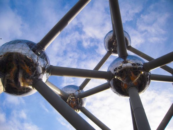 The Atomium in Brussels, Belgium, conjured the future "with a world then obsessed with the atom and the specter of an atomic future," says California photographer <a href="index.php?page=&url=http%3A%2F%2Fireport.cnn.com%2Fdocs%2FDOC-1128013">George Kreif</a>. The structure was built for the 1958 World's Fair.