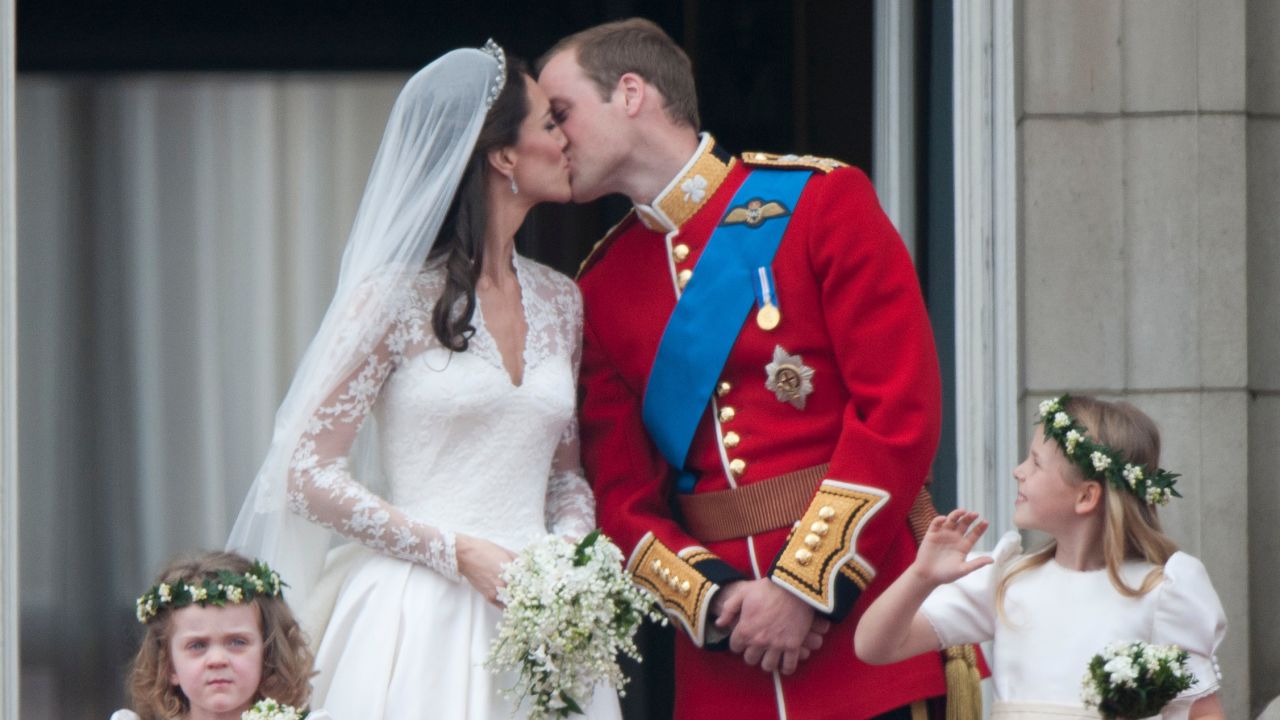 Let's just say it doesn't get much bigger than when Catherine, Duchess of Cambridge, wed Britain's Prince William in 2011. The world tuned in to the ceremony and that kiss on the balcony at Buckingham Palace with bridesmaids Margarita Armstrong-Jones, right, and Grace van Cutsem.