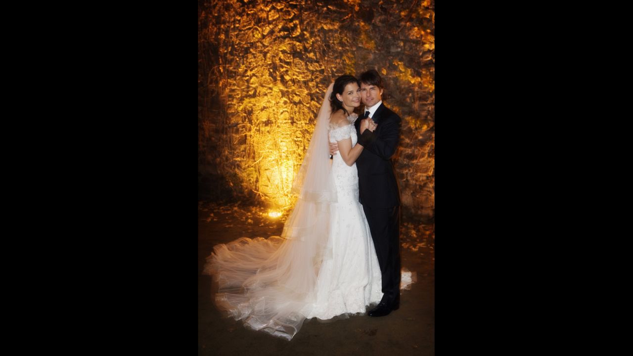 Tom Cruise and Katie Holmes had a wedding befitting their superstar status when they married at a castle in Bracciano, Italy, in 2006. The couple divorced in 2012.