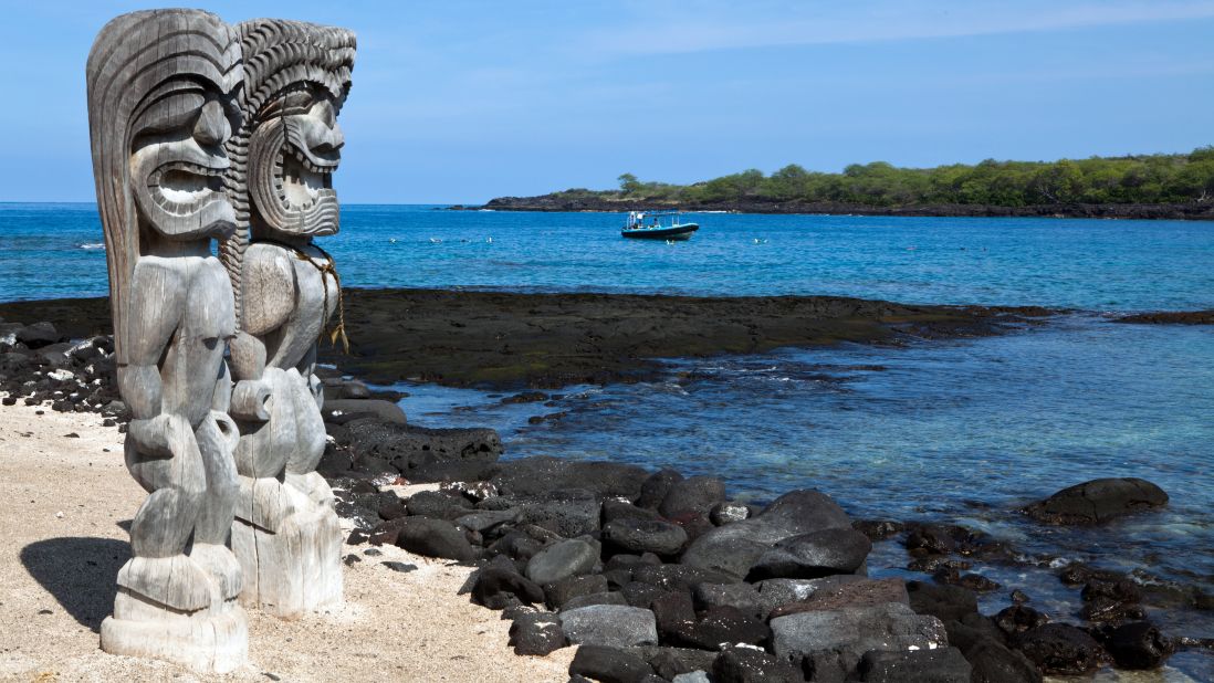 The temple site and historic trail at Hawaii's Pu'uhonua o Hōnaunau National Historical Park are vulnerable to rising seas and have been damaged by storm surges.