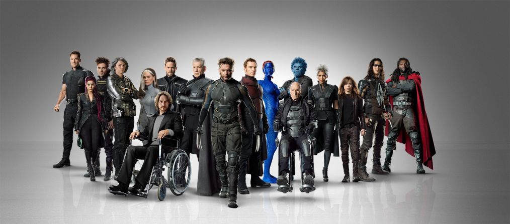 Behold the massive cast of the 2014 film "X-Men: Days of Future Past." The movie is based on a <a href="index.php?page=&url=https%3A%2F%2Fcomicstore.marvel.com%2FX-Men-Days-of-Future-Past%2Fdigital-comic%2F26714" target="_blank" target="_blank">classic "X-Men'"storyline</a> from the comic books. Because of the time travel element, it gathers characters from all of the previous "X-Men" movies. Here's a look at the characters in their comic and film incarnations. (Some will reprise their roles in 2016's "X-Men: Apocalypse.")