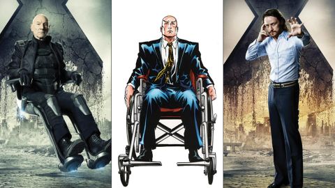 The X-Men's leader, Professor Charles Xavier, has been played by Patrick Stewart and James McAvoy (his younger self). For the first time, the two Professors X come face to face.
