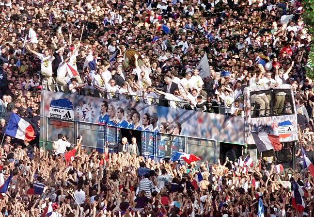 "France was going crazy and it just looked like a French revolution -- people in the streets celebrating and it was fantastic and this is when I really realized how football can be powerful," Vieira said.