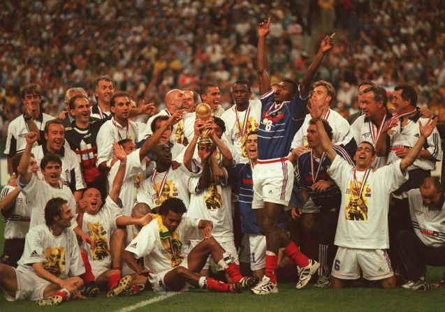 "We had the players from all around the world and I think we showed the diversity of the French national team," Vieira told CNN. "We showed what the diversity of the French people are, and that's why it was really important to win the World Cup because we sent the message to the political world."