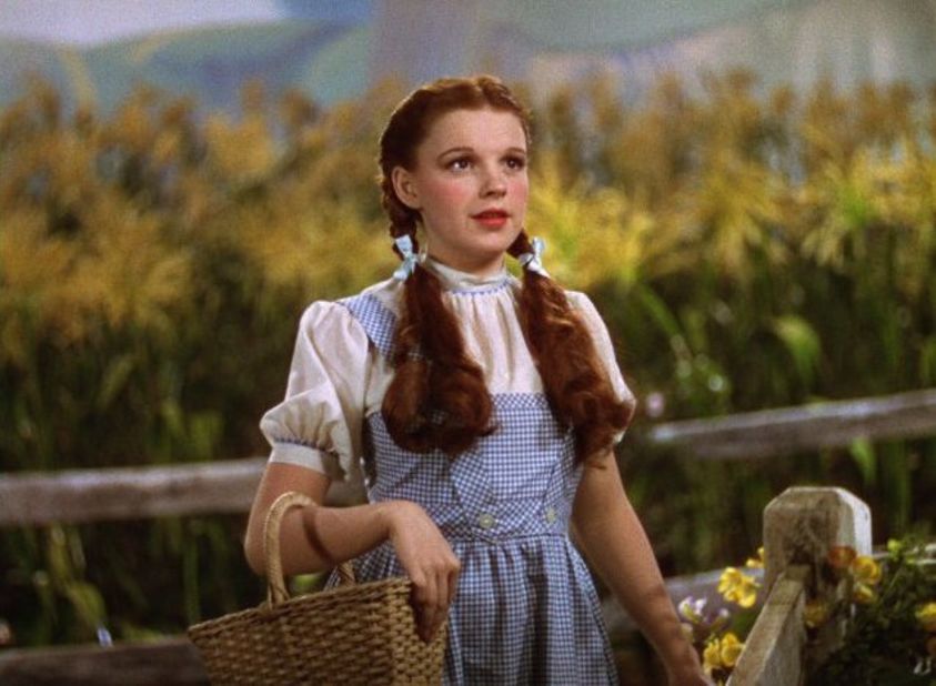 Judy Garland as Dorothy Gale in "The Wizard of Oz," which has never actually won the Palme d'Or despite its iconic status. 