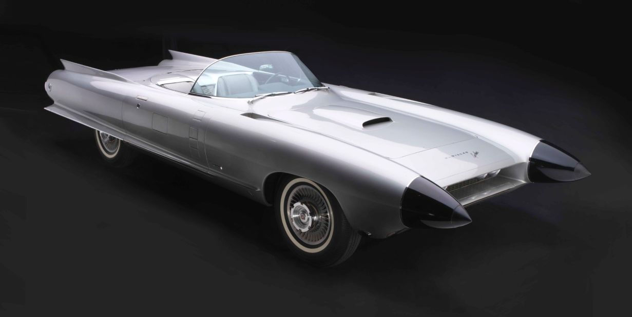 Built in 1959 and designed by GM's first top design executive Harley Earl, the Cadillac Cyclone was known as a "dream car" and was never mass-produced for the public.