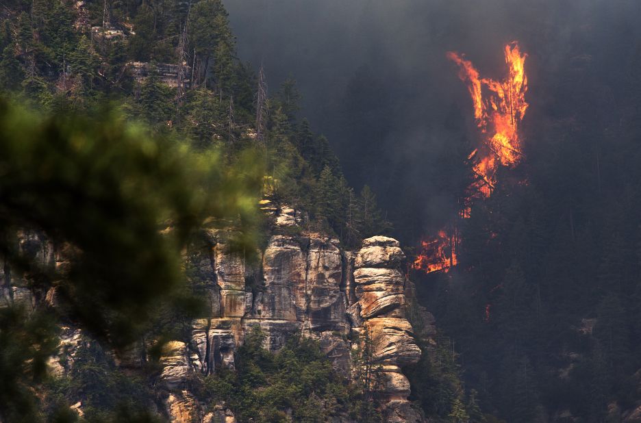 The fire began on Tuesday, May 20, and was likely caused by a person, according to the U.S. Forest Service.