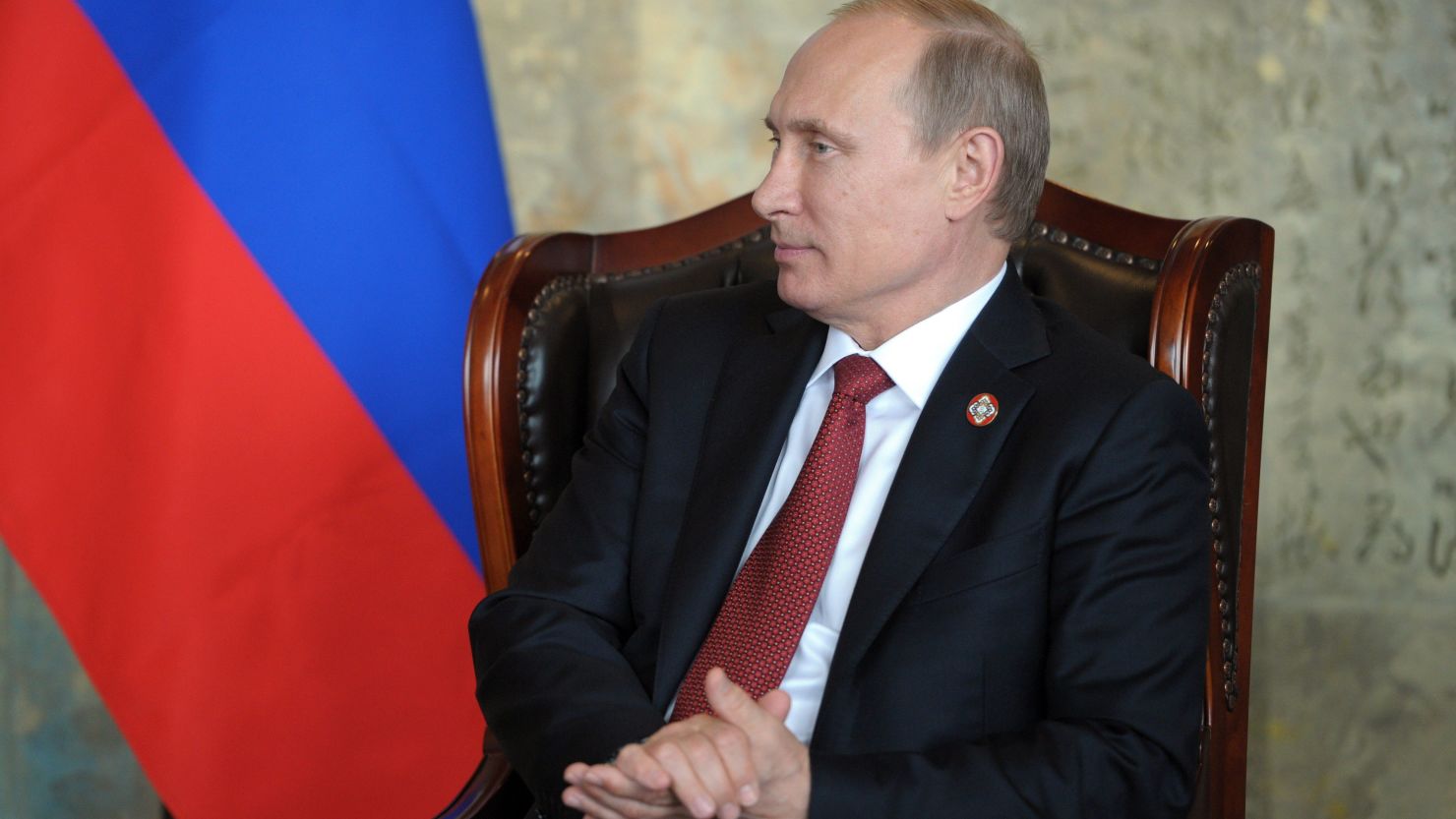 Russia's President Vladimir Putin attends a meeting on May 21, 2014.