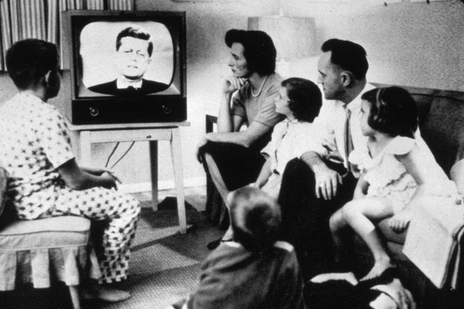 By 1960, television was firmly entrenched as America's new hearth.<a href="index.php?page=&url=http%3A%2F%2Fwww.tvb.org%2Fmedia%2Ffile%2FTV_Basics.pdf" target="_blank" target="_blank"> Close to 90% of households had a TV</a>, making the device almost ubiquitous. The ensuing decade would see the medium grow in both importance and range. 