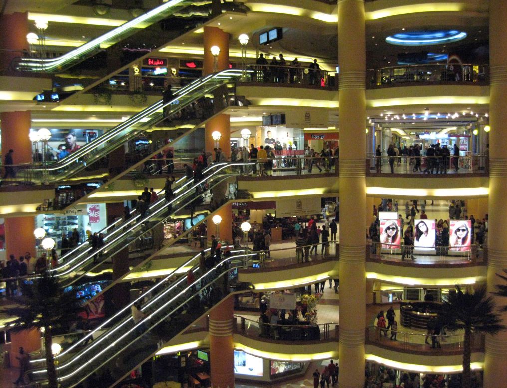 The City Stars Shopping Mall in Nasr City district, east of the Egyptian capital, Cairo, shows the scale of some of the new malls currently rising across the continent. 