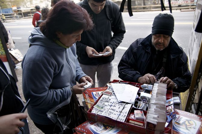 In Montevideo, Uruguay, collectors are just as keen with Luis Suarez the prized sticker.  Four years ago, Uruguay reached the semifinals of the World Cup.