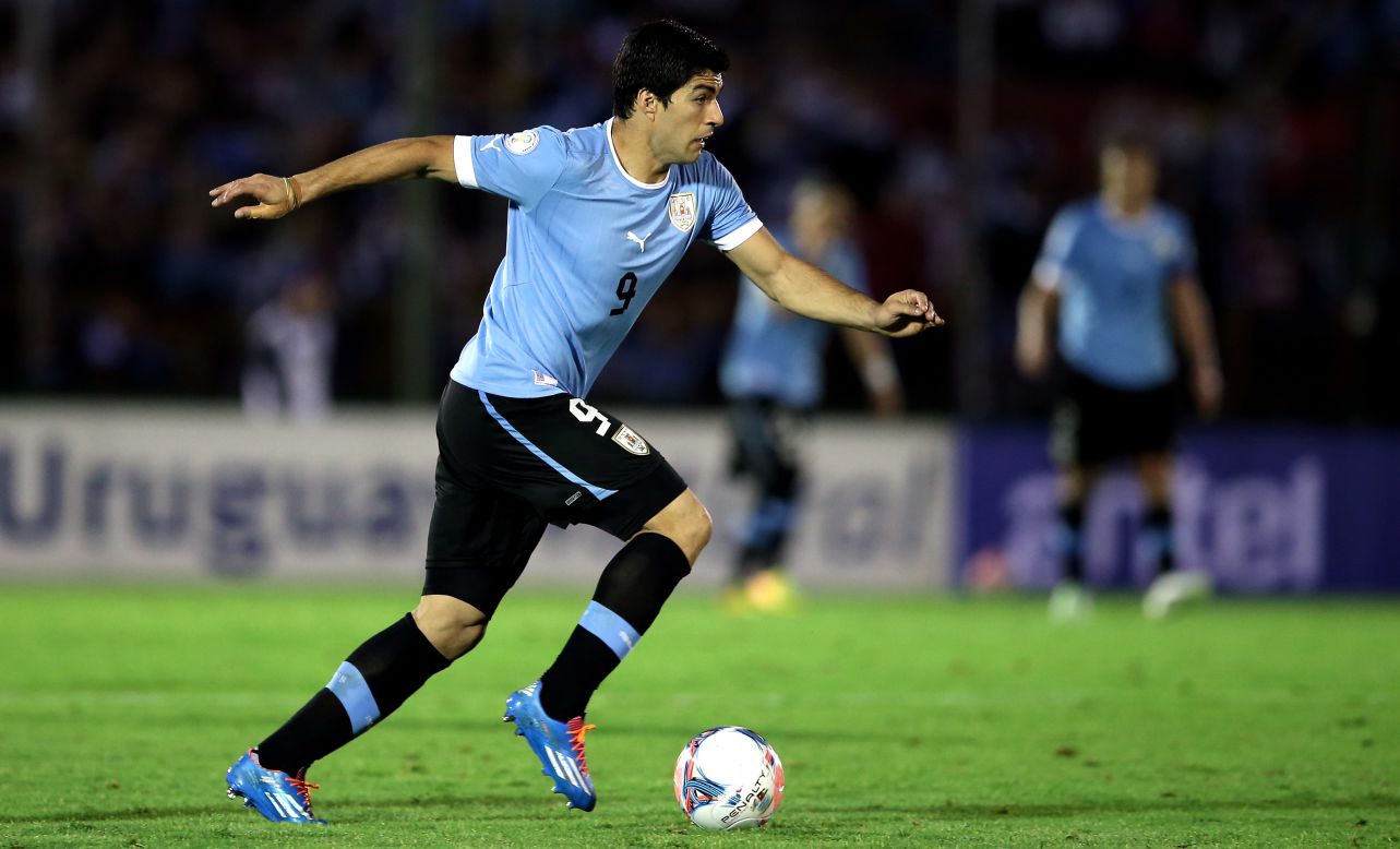 Suarez is Uruguay's all-time leading goalscorer with 38 goals in 77 appearances. His partnership with Paris Saint-Germain star Edinson Cavani is one of the most potent in international football.